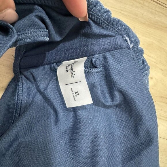 womens abercrombie and fitch Swimsuit Blue Size X-Large Xl One Shoulder Bikini - Picture 2 of 6